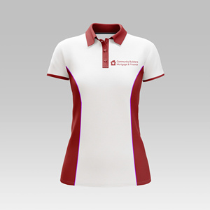 เสื้อโปโลผู้หญิงแขนสั้นสไตล์โมเดิร์น ปักโลโก้ด้านหลังและด้านหน้าตามสั่ง สำหรับงานอีเว้นท์ ชุดยูนิฟอร์ม สั่งซื้อจำนวนมาก - Product Image 5