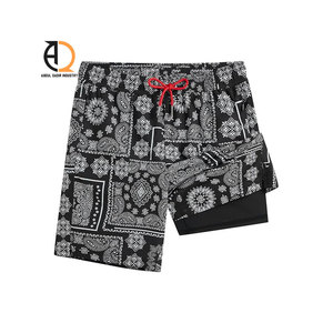 Shorts de bain pour hommes, taille élastique, shorts de plage - Product Image 4
