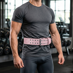 Cinturón de Soporte Lumbar de Cuero con Purpurina Ajustable para Entrenamiento y Levantamiento de Pesas, Cinturones de Cuero con Purpurina Unisex para Flexiones - Product Image 6