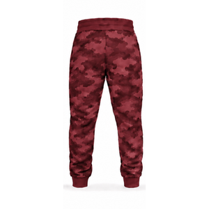 Custom Burgundy <b>Camo</b> Tracksuit Hooded Zip Up <b>Jacket</b> and Matching Jogger Sweatpants Two Piece Fashion Sportswear for Everyday - Product Image 4