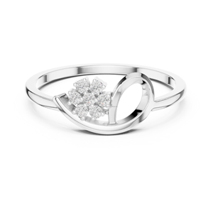 14K Customized Name <b>Initial</b> <b>Ring</b> in Silver or Gold - Product Image 6