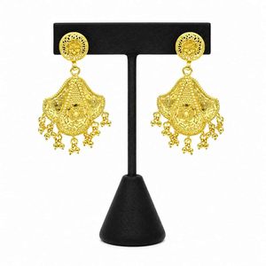 Pendientes Colgantes de Moda Chapados en Oro de 14K, 18K, 24K al por Mayor, Pendientes de Diseño Turco, Joyería de Latón Rellena de Oro, Oro Joyería - Product Image 1