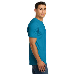 Camiseta de Manga Corta para Hombre 2026, Color Verde Azulado, Corte Regular, Cuello Redondo, Estilo Casual, 100% Algodón Jersey, Diseño Liso - Product Image 4