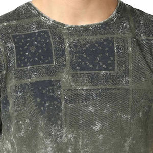 T-shirts délavés à l'acide, effet soleil, avec impression en relief et impression par transfert thermique, logo personnalisé, haute qualité - Product Image 2