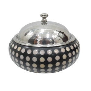 New Latest Look Round Stainless Steel Casserole <b>Server</b> Hot Pot with Polished Lid and Metal Wire Stand Catering Hot Pot - Product Image 5