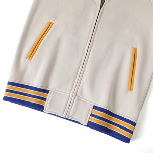 เสื้อแจ็คเก็ตวาร์ซิตี้ผ้าฟลีซพรีเมียม Sigma Gamma Rho ปักอักษรกรีกแบบเชนิลล์ สไตล์มหาวิทยาลัย สำหรับสหพันธ์นักศึกษา ผลิตจากผ้าฝ้าย 100% สำหรับผู้ชาย ใส่ในฤดูหนาว - Product Image 5