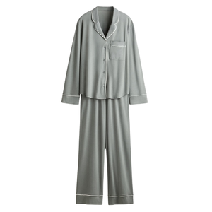 Ensemble de pyjama décontracté pour femmes en mélange doux de polyester/coton, respirant et à séchage rapide, 2 pièces, pour toutes les saisons - Product Image 2