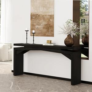 Table console moderne en métal avec rangement et éclairage LED pour salon et couloir - Design durable - Product Image 4