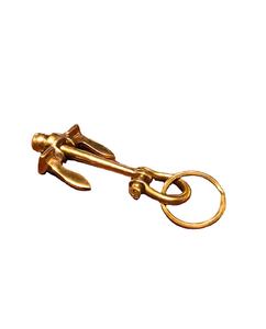 พวงกุญแจรูปสมอเรือทองเหลืองขายดีประจำปี 2026 พร้อมพวงกุญแจทองเหลืองสไตล์โบราณเคลือบทอง จำหน่ายโดยผู้ส่งออก - Product Image 4