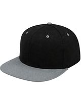 Gorra Snapback Personalizada Negra y Gris con Visera Plana para Hombre y Mujer, Ajustable, de Algodón, Estilo Béisbol, Casual, Streetwear, Calidad Premium
