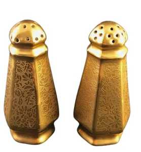 Salières et poivrières inclinées en acier inoxydable – Ensemble moderne de distributeurs d'épices en métal – Pots à condiments anti-fuite et compatibles lave-vaisselle - Product Image 2