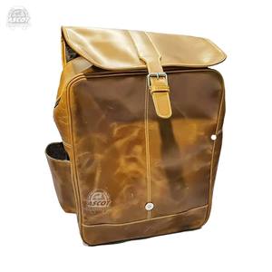 Mini mochila de estilo vintage de lujo para hombre, bolso bandolera de cuero genuino, mochila pequeña, marrón, negro - Product Image 4