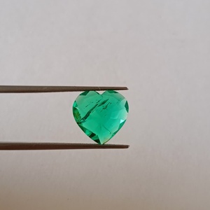 Oferta Especial: Entrega Rápida - Esmeralda Verde en Forma de Corazón, Esmeralda Sintética Suelta, Esmeralda Hecha a Mano para Joyería - Product Image 2