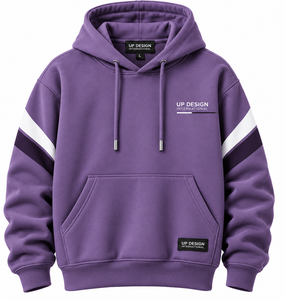 Sudadera con Capucha Personalizada con Gráficos Morados, Sudadera de Moda Urbana, Sudadera con Estampado Unisex, Ropa Casual de Moda, Suministro de Fábrica OEM - Product Image 1