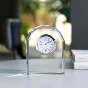 Modern Custom Logo Engrave Electronic Mechanical Clear Needle Display Hourly Chiming Desk <b>Table</b> Decoration <b>Clock</b> - Product Image 6