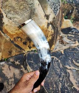 100% corne à boire Viking buffle naturelle avec corne de taille solitaire pour l'eau de corne de bière avec le meilleur grossiste de qualité de l'Inde - Product Image 3