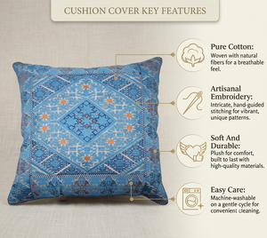 High Quality Cotton Designer <b>Cushion</b> Cover Breathable Soft Decorative Pillow Case for Home Hotel Sofa Decor Bulk Wholesale <b>India</b> - Product Image 2