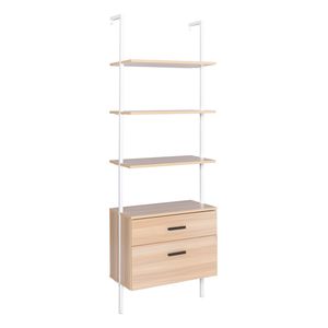 Libreria Industriale in Acciaio Opaco con Cassetti in Legno YJ - Product Image 3
