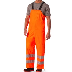 Pantalon de Travail Haute Visibilité en Coton Anti-Plis Réfléchissant avec Multiples Poches et Détection d'Aiguilles pour Ouvriers Industriels - Product Image 1