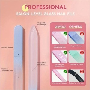 Juego de Empujadores de Cutículas Planos de Aleación Metálica Reutilizables con Mangos Coloridos, Herramienta de Manicura Profesional de 5 Piezas de Doble Punta - Product Image 4