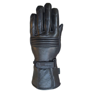Gants en cuir de vache véritable à la mode, durables, doux, confortables, élégants, gants en cuir noir pour hommes et femmes, hiver - Product Image 3