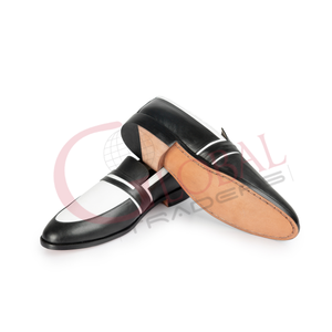Mocasines de Cuero para Hombre de Alta Calidad, Estilo Retro para Negocios, Hechos a Mano, con Costuras Abiertas, Punta Redonda, Cómodos - Product Image 2