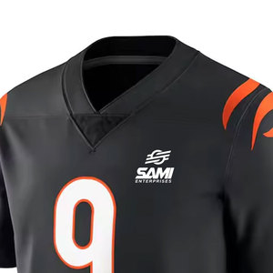 Jersey de Fútbol Americano de Manga Corta, Impreso, Transpirable, de Primera Calidad, Personalizado para Equipos Nacionales, 100% Poliéster, Ligero - Product Image 4