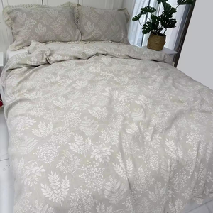 Luxury Hotel Home 100% Linen 100TC Waterproof Breathable Bedding Sets Custom 5 Pcs 1 Duvet Cover 1 <b>Flat</b> 1 Fitted Sheet 2 <b>Pillow</b> - Product Image 2