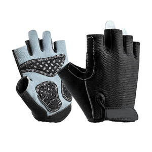 Gants de cyclisme respirants en PU pour l'été, demi-doigts, antidérapants, avec coussinets en gel, pour VTT et vélo de route - Product Image 1