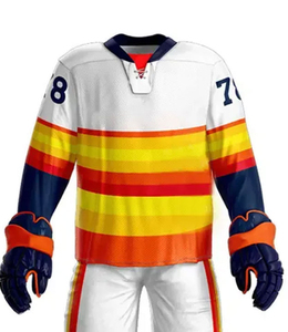 Uniforme de hockey sobre hielo OEM diseñado con ajuste atlético que favorece el movimiento y la comodidad durante los juegos, venta al por mayor. - Product Image 6