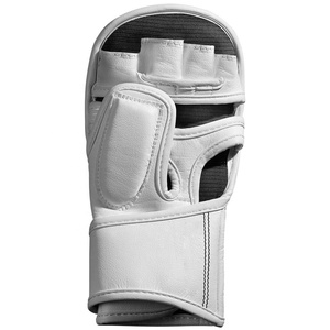 Gants de combat MMA blancs personnalisés en gros, gants d'entraînement de Taekwondo, Karaté, Arts Martiaux à paume ouverte, gants de grappling, gants de frappe - Product Image 2
