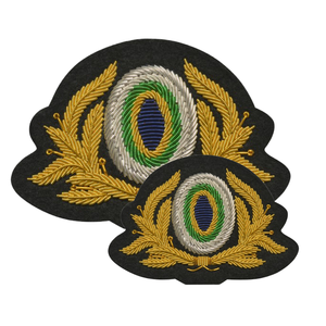 Hand Embroidered Bullion Wire Badges with Sequins Metal Decorations Eco-Friendly Luxury Fashion Customized Badges From Pakistan - Product Image 3