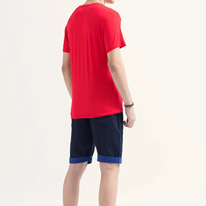 T-shirt pour homme à col en V, coupe classique, manches courtes, pour la salle de sport, la remise en forme et l'entraînement, de qualité supérieure - Product Image 3