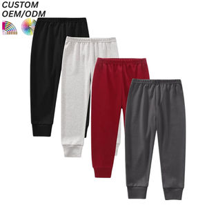 Pantalon de sport pour enfants en gros, pantalon de survêtement pour garçons, chaud automne-hiver, 100 % coton, tricoté droit, ODM - Product Image 4
