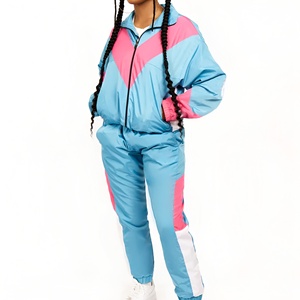 Tracksuit Set Fashion <b>Workout</b> Sweat Suit Long Sleeve Windbreaker <b>Jackets</b> and Pants 2 Piece Waterproof Outfit Cheap Price - Product Image 1