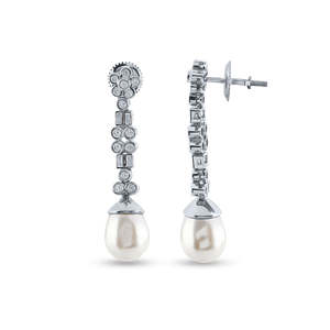 Boucles d'oreilles goutte diamant - Product Image 2
