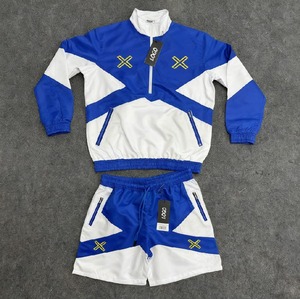 OEM Men Windbreaker Short set Custom Two Piece 2026 Trending Windbreaker Short Set - Product Image 1