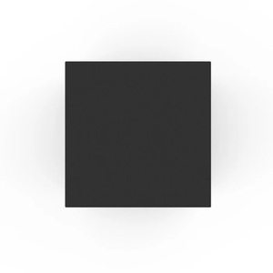 Urne funéraire en métal, haute et carrée, pour cendres, finition noire, bords nettoyés et dessus fermé, pour la commémoration - Product Image 6