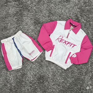 Rexfit Sports Bulk Supply Mens <b>Reflective</b> <b>Running</b> Windbreaker Short Tracksuit Sports Tracksuit Set Wholesale - Product Image 1