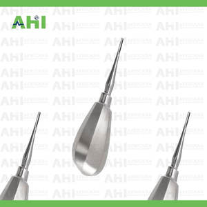 เครื่องมือถอนรากฟันแบบหมุน Dental Twist Root Elevator ทำจากสแตนเลส ได้รับการรับรองมาตรฐาน CE ระดับ Class I รุ่น AHI-6103 สีเงิน ด้ามจับตามหลักสรีรศาสตร์ รับประกัน 2 ปี - Product Image 5