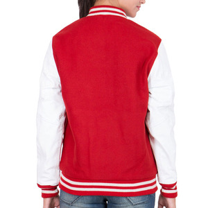 Chaquetas Varsity Lisas para Mujer, Ropa de Moda Urbana para Exteriores, Chaquetas Varsity Acolchadas con Diseño Personalizado para Damas - Product Image 2