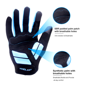 Guantes de Ciclismo con Palma Acolchada y Agarre Completo para los Dedos - Product Image 2