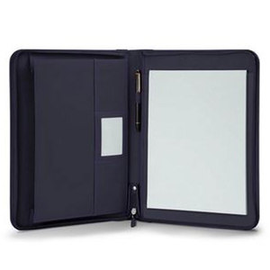Leather <b>A4</b> Document <b>Folder</b> With Inner Pockets For Business Use black color - Product Image 3