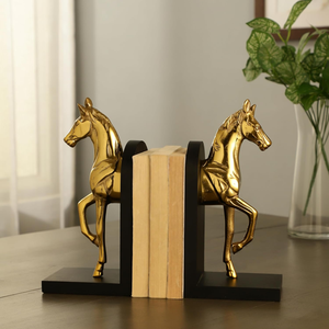 Handmade Creative Horse Design <b>Bookend</b> Decorative Metal Horse Book Stand for Home Office Library Shelf and Interior Decor - Product Image 6