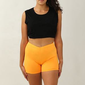 2024 nouvelles femmes décontracté été tricot coupe régulière taille haute pêche Yoga Fitness Shorts - Product Image 4