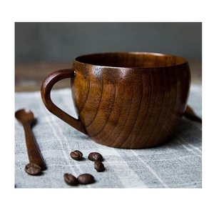Solid Wood Coffee Mug Handmade Natural Wooden <b>Cup</b> Rustic Finish Eco Friendly Drinking Mug <b>for</b> Daily Use - Product Image 3