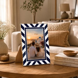 Elegant <b>Yellow</b> Bone Inlay Photo Frame 5x7 Rectangle Handmade Tabletop Wood Frame Decorative Home Display - Product Image 6