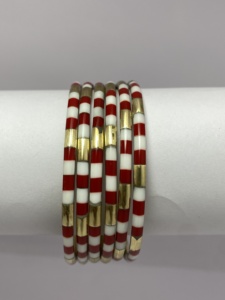 Ensemble de bracelets en laiton et résine boisée de haute qualité à prix avantageux pour filles et femmes chinoises - Product Image 2