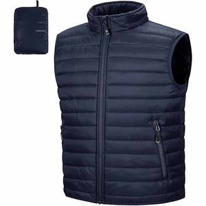 Chaqueta de Invierno para Hombre, con Logotipo Personalizado, Cierre de Cremallera, Impermeable, Cuello Alto, Cálida, Chaqueta de Burbujas - Product Image 1