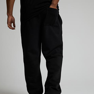 Pantalones Deportivos Casuales para Hombre con Bolsillos, Cintura Media, Pantalones de Chándal de Poliéster y Algodón, Pantalones Deportivos Rectos con Estampado - Product Image 3